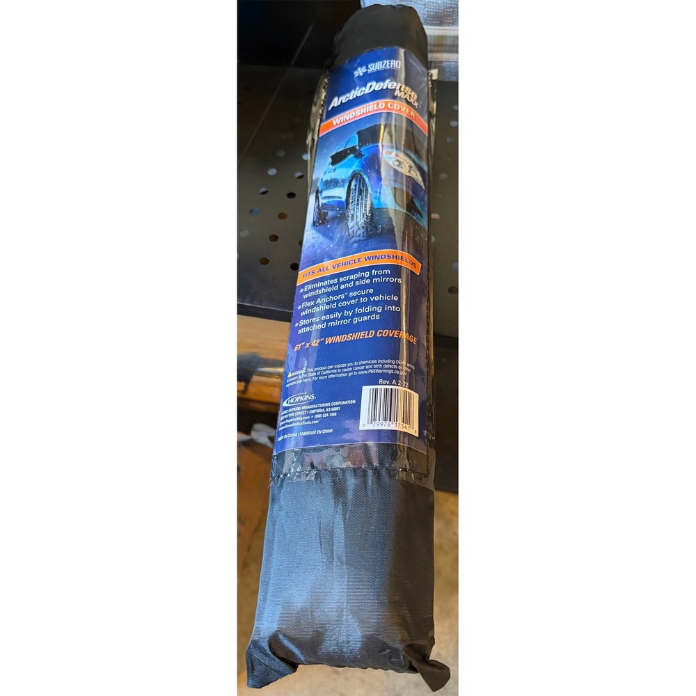 Subzero Arctic Defense MAXX Windshield Cover Snow Ice Protection 61 x 42 Hopkins